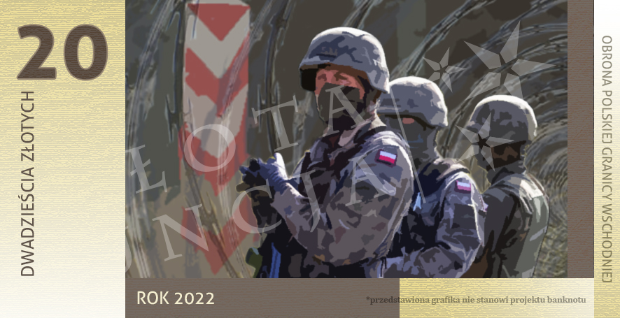 20 zł 2022 Ochrona polskiej granicy wschodniej