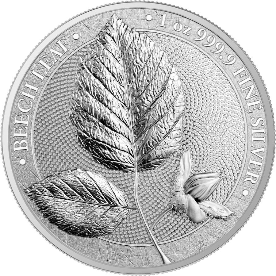 Germania Mint 2023 - Mythical Forest - Beech Leaf Ag999.9 1oz BU