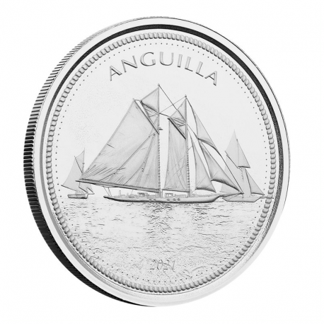 Anguilla 2021 - Sailing Regatta Ag999 1oz BU