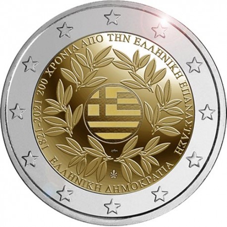Greece 2 euro 2021 - 200th anniversary of the Greek Revolution