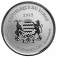  Republic Of Tchad 2022 - Scorpion Ag999 1 oz proof-like