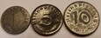Niemcy III Rzesza Zestaw monet