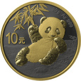 Chiny 2020 - 10 Yuan - Panda Golden Ring