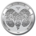 Tokelau 2024 - Zodiac Aries Ag999 1oz BU BARAN