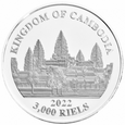 Cambodia 2022 - Lost Tigers Of Cambodia Ag999 1oz BU 
