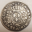 Francja Ludwik XV 1/10 ecu 12 soli 1769 AA Metz Srebro