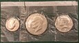 USA 1976 S  1/4, 1/2, 1 dolar San Francisco Zestaw monet SREBRO 