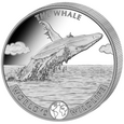 Kongo 20 franków 2020 The Whale Wieloryb SREBRO UNCJA