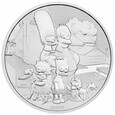 Tuvalu 2021 The Simpsons Family Simpsonowie 1oz SREBRO