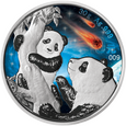 Chiny 10 yuan 2021 Panda Srebro 0999 30g Glowing Galaxy III 