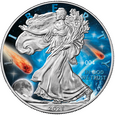 USA dolar 2021 American Eagle Glowing Galaxy III Uncja srebra