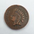 Token 1 Cent USA Stany Zjednoczone Indianin 1863 r. 