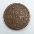 Token 1 Cent USA Stany Zjednoczone Indianin 1863 r. 