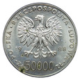 Polska, PRL 50.000 zł 1988, Piłsudski, st. 2+