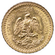Meksyk 2,5 Pesos 1945, Złoto, st. 1-