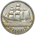 Polska, IIRP 2 złote 1936, Żaglowiec, st. 2