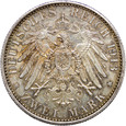 89. Prusy, 2 marki 1913 A, Wilhelm II, 25 lat panowania, st. 1-/2+