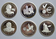 Niemcy, medale Europa, 6 sztuk, srebro, st. L-