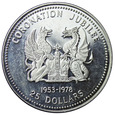 Virgin Islands 25 Dolarów 1978, Jubileusz Koronacji, st. L-