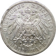 92. Prusy, 3 marki 1909 A, Wilhelm II, st. 3