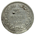 Finlandia 25 Pennia 1901 - Srebro