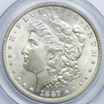 USA 1 dolar 1887, Morgan Dollar, PCGS MS64