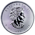 Kanada 5 dolarów 2015 - Liść klonu, Tubka 25 uncji