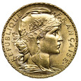 Francja 20 franków 1909, Kogut, st. 1/1-