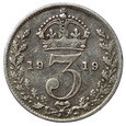 Wielka Brytania 3 Pensy 1919, Jerzy V, st. 3