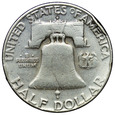 USA 1/2 Dolara 1952-D, Franklin, st. 3/3-