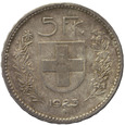 Szwajcaria 5 Franków 1923 B, Srebro