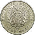 13. Bawaria, 5 marek 1875 D, Ludwig II, st. 3