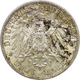 99. Prusy, 3 marki 1912 A, Wilhelm II, st. 2/2+