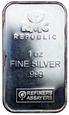 Sztabka RMC Republic, Uncja czystego srebra