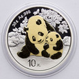 200. Chiny, 10 yuan 2024, Panda, 30g, Ag999, ZŁOCONA