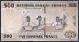 Rwanda 500 Franków 2019, P-NEW - UNC
