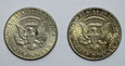 USA, 1/2 Dolara 1964, Kennedy, 2 sztuki, st. 2 i 2+