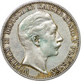 95. Prusy, 3 marki 1910 A, Wilhelm II, st. 3+