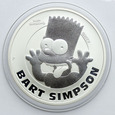 216. Tuvalu, 1 dolar 2022, Bart Simpson, 1 oz, Ag999