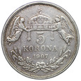 Węgry 5 Koron 1907, Franciszek Józef, st. 3