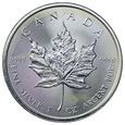 Kanada 5 Dolarów 2017 - Liść Klonu, Uncja czystego srebra