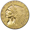 USA 2 1/2 Dolara 1926, Indianin, st. 2