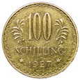 Austria 100 Szylingów 1927, Złoto