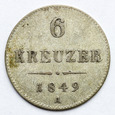 319. Austria, 6 krajcarów 1849 A, Franciszek Józef