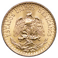 Meksyk 2 Pesos 1945, Złoto, st. 1/1-
