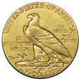USA 2 1/2 Dolara 1909, Indianin, st. 2-