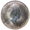 Kanada 5 Dolarów 2000 - Liść Klonu (Kontrmarka), Uncja Srebra