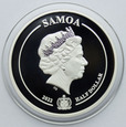 259. Samoa, 1/2 dolara 2022, Elżbieta II, Platynowy Jubileusz