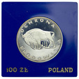 Polska 100 Złotych 1977 - Ochrona Środowiska - Żubr