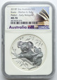 293. Australia, 2 dolary 2018, Koala, 2 oz, Ag999, NGC MS70